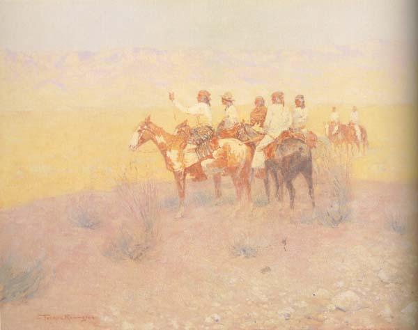 Frederic Remington Evening in the Desert (mk43) Sweden oil painting art